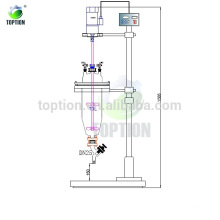 Separador de líquido em vidro / extrator TOPTF-50L